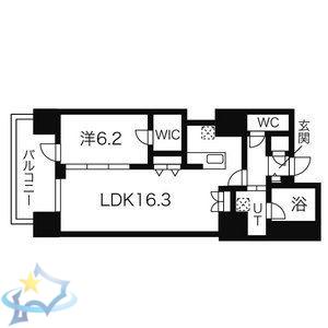 マストライフ南4条(2LDK/12階)の間取り写真