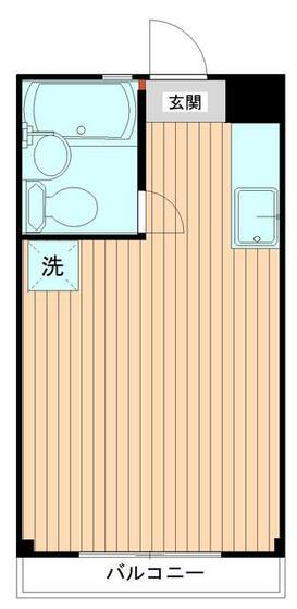 大井マンション(ワンルーム/3階)の間取り写真