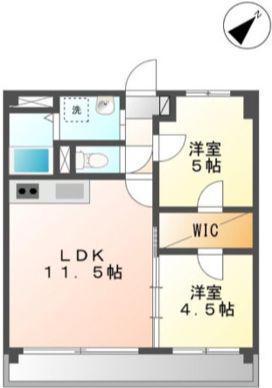 パシフィック葵(2LDK/2階)の間取り写真