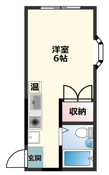 エスポワール平津(ワンルーム/3階)の間取り写真