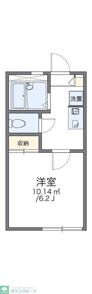レオパレスサニ-II(1K/2階)の間取り写真