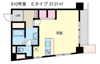 高田馬場ヒルサイドパレス(ワンルーム/8階)の間取り写真