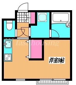 柳月ハイム(ワンルーム/1階)の間取り写真