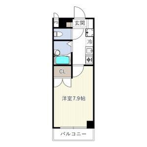 プロビデンス泉(1K/2階)の間取り写真