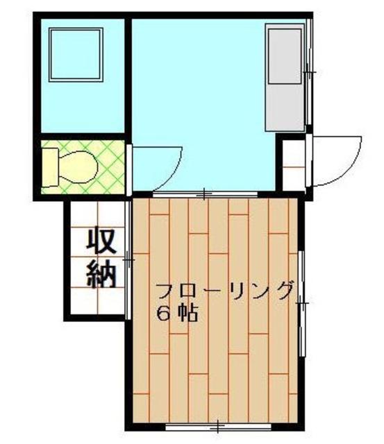 子安小川荘(1K/1階)の間取り写真