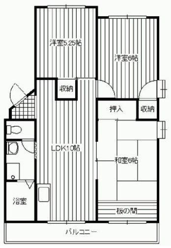 ドリームオアシス(3LDK/2階)の間取り写真