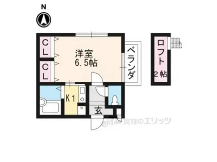 ソフィアコート(1K/1階)の間取り写真