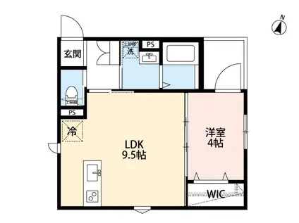 ROBOT HOME 習志野台II(1LDK/1階)の間取り写真