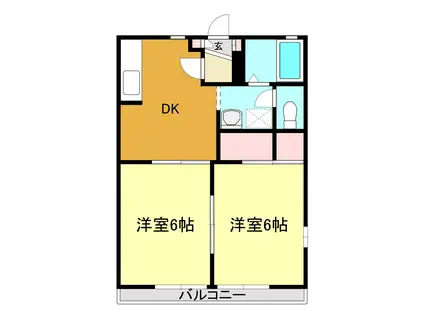 セフィラACE(2DK/1階)の間取り写真