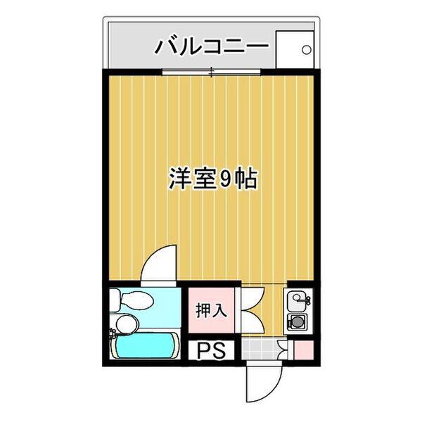 メゾン裕(1K/3階)の間取り写真