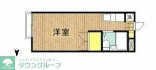 シェイディハイツ(ワンルーム/2階)の間取り写真