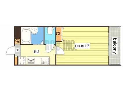 雅ガーデンハイツ(1K/1階)の間取り写真