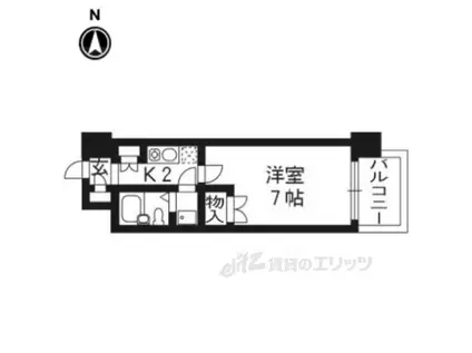 デイスターアベニュー(1K/4階)の間取り写真