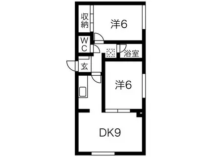 MSクレマチス MSCLEMATIS(2LDK/2階)の間取り写真