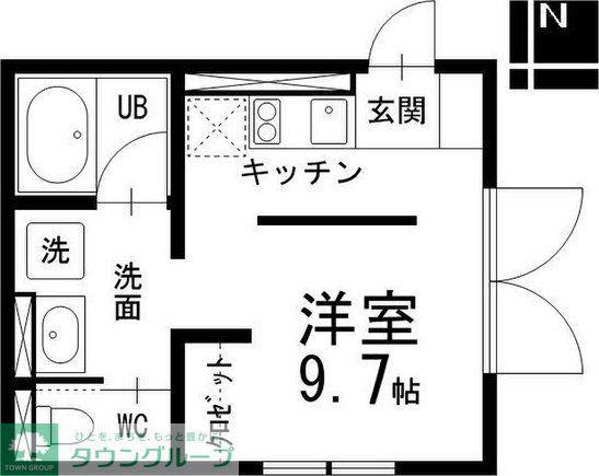CASAALBERO(ワンルーム/4階)の間取り写真