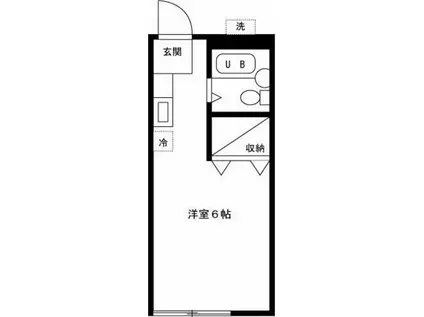 アベニューハイツ(1K/1階)の間取り写真