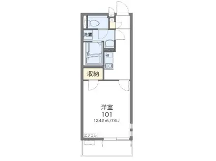 クレイノポモドーロ(1K/1階)の間取り写真