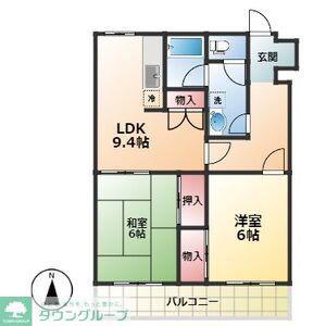 アートメゾン(2LDK/1階)の間取り写真