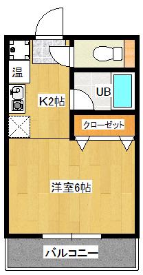 リバーコートA(ワンルーム/5階)の間取り写真