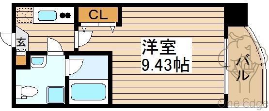 セレニテ天六西(1K/10階)の間取り写真