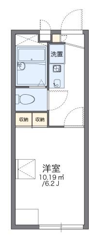 レオパレス北野坂(1K/2階)の間取り写真