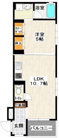 ラスパティオ(1LDK/3階)の間取り写真