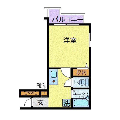 スカイコート麻布(1K/3階)の間取り写真