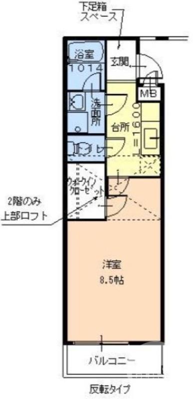 パルコート清水II番館(1K/1階)の間取り写真