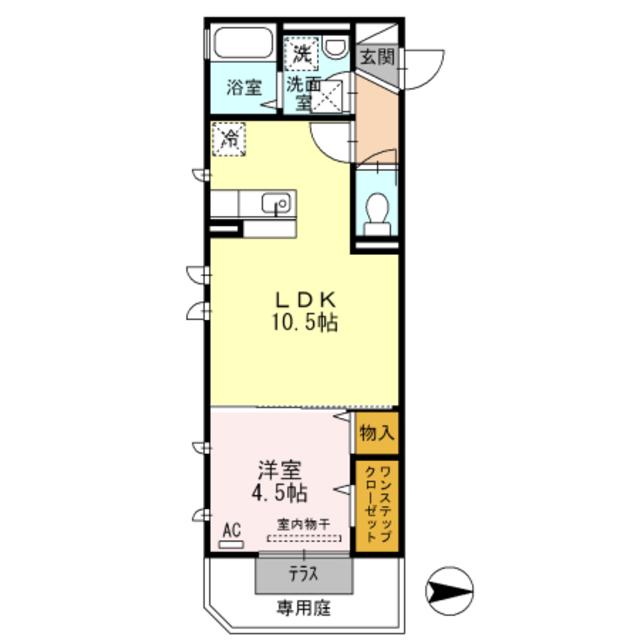 コートハウス アージュ(1LDK/3階)の間取り写真