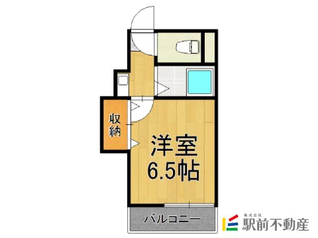 TM奈多アネックス(1K/4階)の間取り写真