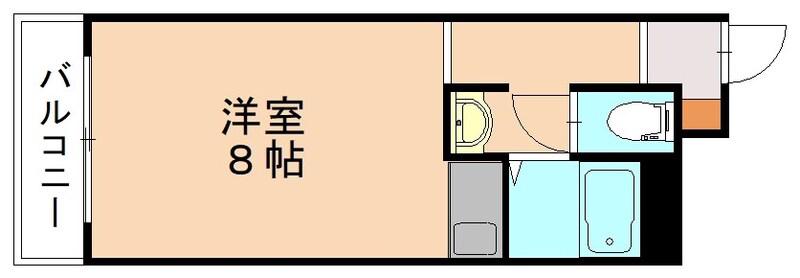 第一古船場マンション(ワンルーム/7階)の間取り写真