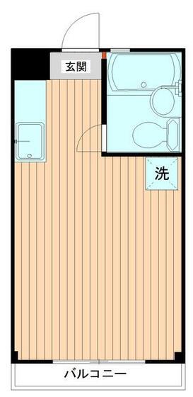 大井マンション(ワンルーム/3階)の間取り写真