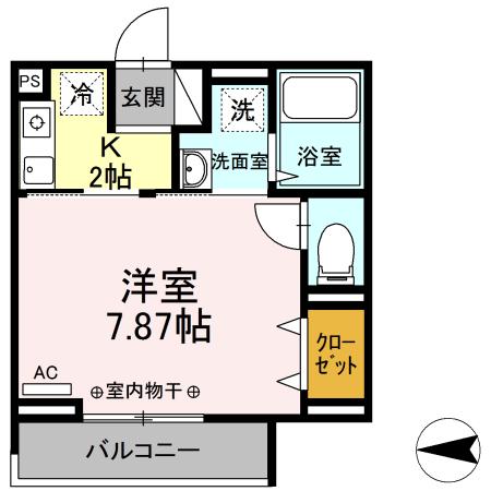 コンフォート ユウヤ(1K/1階)の間取り写真