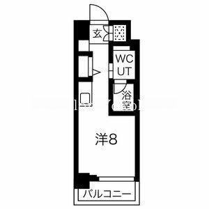 クラリッサ横浜中央(ワンルーム/4階)の間取り写真