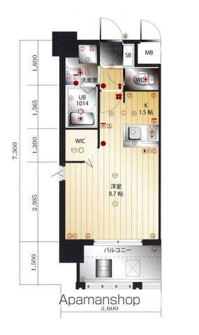 LAFASEESPERANSA大濠(1K/2階)の間取り写真