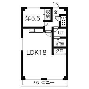 アピカル千王(1LDK/1階)の間取り写真