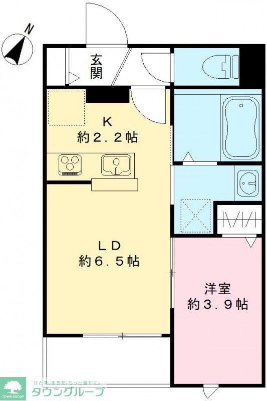 パークヴィラ桜木(1LDK/1階)の間取り写真