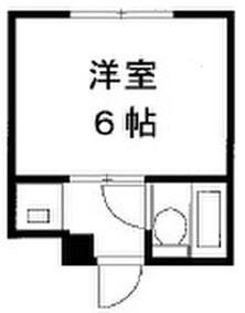 ナバマンション(ワンルーム/4階)の間取り写真