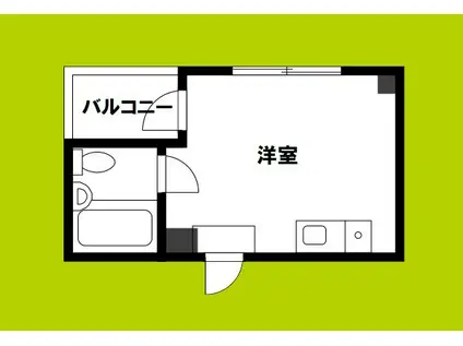 メゾン泉尾(ワンルーム/4階)の間取り写真