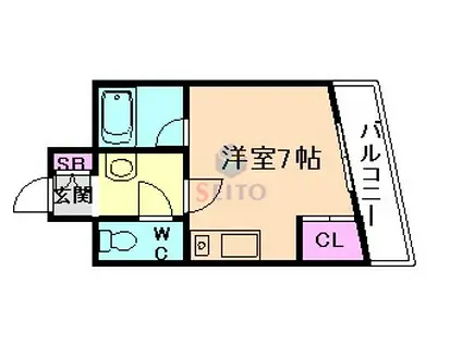 ふぁみーるYOTSUYA(ワンルーム/3階)の間取り写真