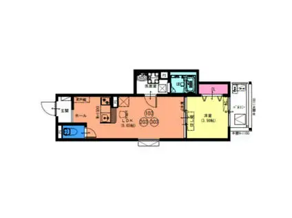 FSTYLE羽衣5号館(1LDK/1階)の間取り写真