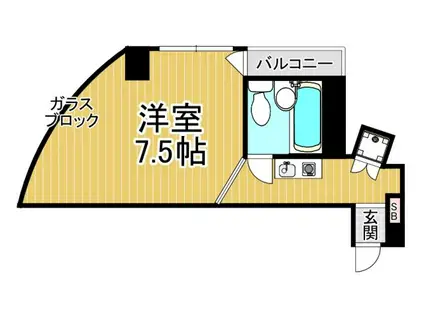 山脇ビル(1K/5階)の間取り写真