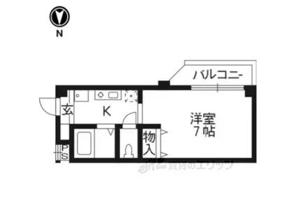 SLUMBERS VILLAGE(1K/2階)の間取り写真