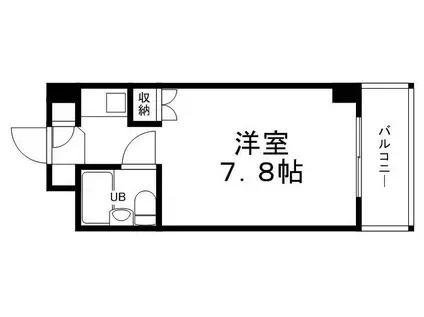 グリーンハイツ梅ヶ谷(ワンルーム/2階)の間取り写真