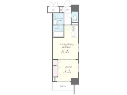 ROOTS SHINJUKU WAKAMATSUCHO(1LDK/5階)の間取り写真