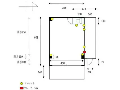 西小岩コーポ(ワンルーム/1階)の間取り写真