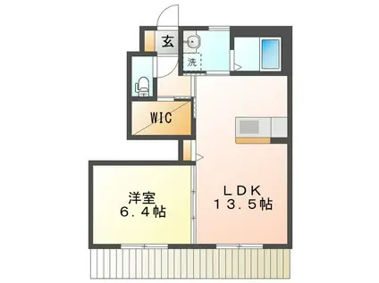 シーサイドアネックス A(1LDK/1階)の間取り写真