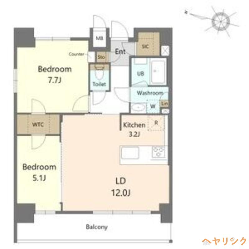 S-RESIDENCE上社南AMANTE(2LDK/3階)の間取り写真