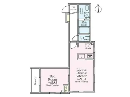 コリーナアルタ(1LDK/3階)の間取り写真