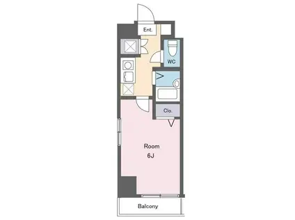 シンシア蒲田(1K/1階)の間取り写真
